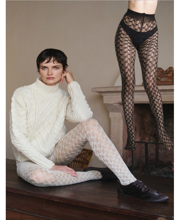 Trasparenze вълнен чорапогащник Ace черно